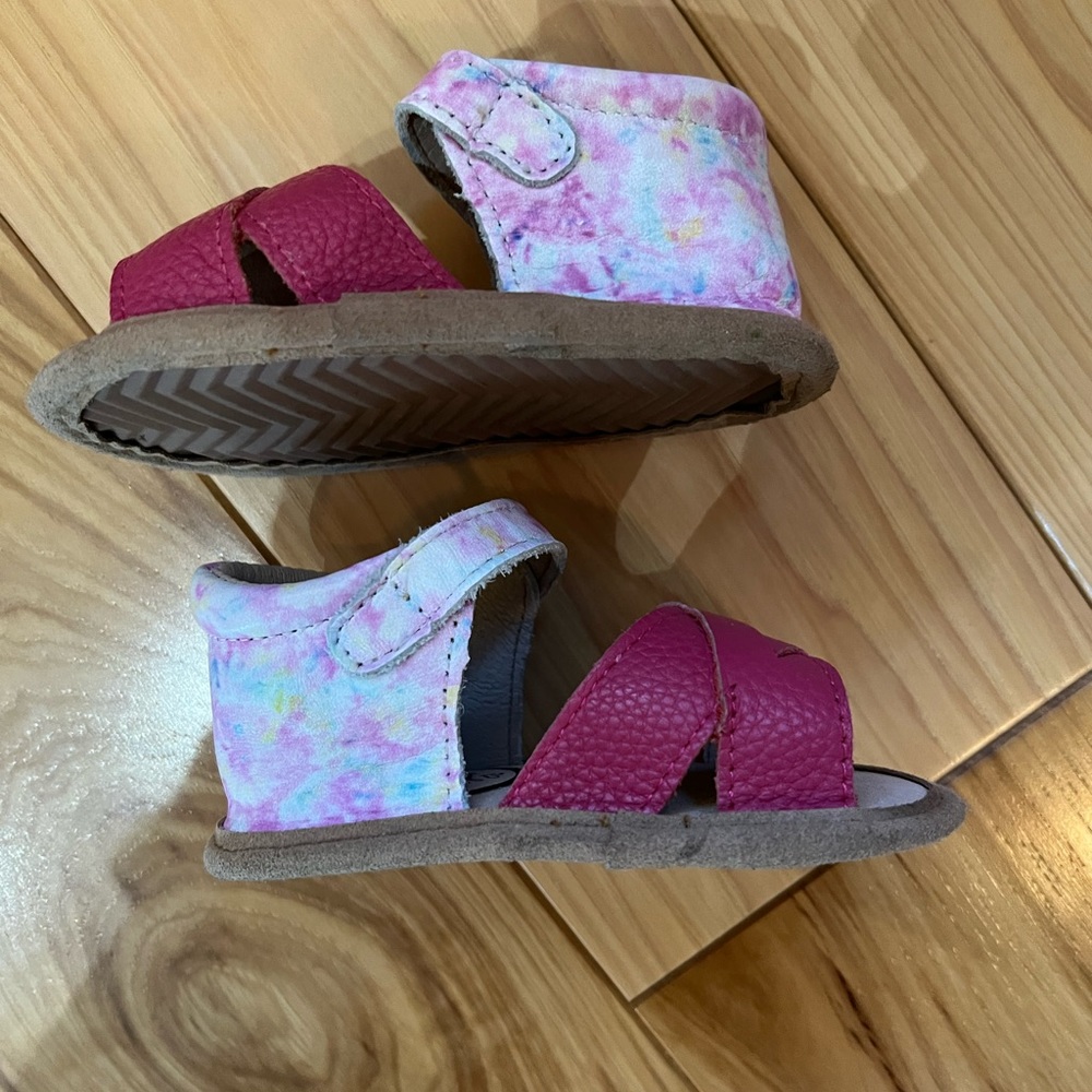 Little Love Bug Co tie dye sandals